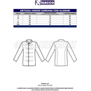 ISACCO COREANA CON ALAMARI BORDEAUX 65% POLYESTER  35% COTTON
