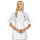 ISACCO CASACCA ANTIGUA M/M BIANCO 65% POLYESTER  35% COTTON