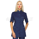 ISACCO CASACCA ANTIGUA M/M BLU + CODINO GRIGIO 65% POLYESTER  35% COTTON