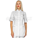 ISACCO CASACCA ANTIGUA M/M BIANCO + CODINO GRIGIO 65% POLYESTER  35% COTTON