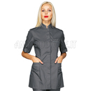 ISACCO CASACCA ANTIGUA M/M GRIGIO + CODINO GRIGIO 65% POLYESTER  35% COTTON