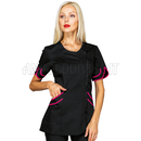 ISACCO CASACCA BABILONIA NERO + FUCSIA 65% POLYESTER  35% COTTON