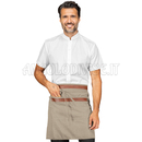 ISACCO GREMBIULE LEONIDA NATURAL + PELLE CUOIO 100 % POLYESTER