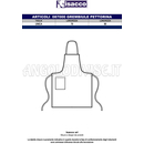 ISACCO GREMBIULE PETTORINA 70X90 BIANCO 100 % COTTON