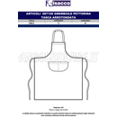 ISACCO GREMBIULE PETTORINA 70X90 VERDONE 65% POLYESTER  35% COTTON