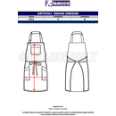 ISACCO GREMBIULE OREGON NERO 100 % POLYESTER