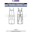 ISACCO GREMBIULE WATSON NERO 65% POLYESTER  35% COTTON