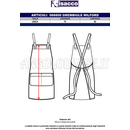 ISACCO GREMBIULE MILFORD NATURAL 100 % POLYESTER