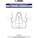 ISACCO GREMBIULE MAGIC NERO/MELA 100 % POLYESTER