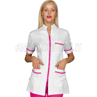 ISACCO CASACCA FLORIDA BOHEME BIANCO + FUCSIA 100% POLYESTER BOHÉME