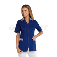 ISACCO CASACCA BARCELLONA M/M BLU + RIGA BLU 65% POLYESTER  35% COTTON