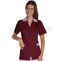 ISACCO CASACCA BARCELLONA M/M BORDEAUX + RIGA BORDEAUX 65% POLYESTER  35% COTTON