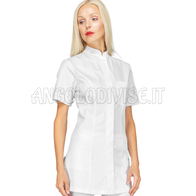 ISACCO CASACCA COSTA RICA M/M SUPER STRETCH BIANCO 97% COTTON  3% SPANDEX