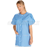 ISACCO CASACCA ALBERVILLE AZZURRO 65% POLYESTER  35% COTTON
