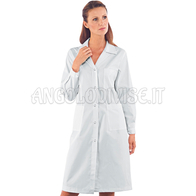 ISACCO CAMICE DONNA ANTIACIDO BIANCO 65% POLYESTER  35% COTTON