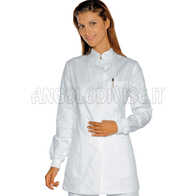 ISACCO CASACCA LIONE POLSI IN MAGLIA BIANCO 100 % COTTON