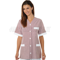 ISACCO MEDINA RIGATINO BORDEAUX 100% COTTON PIQUET