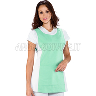 ISACCO PAPEETE BIANCO+VERDINO 100 % COTTON