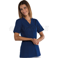 ISACCO CASACCA SION BLU 65% POLYESTER  35% COTTON