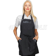ISACCO GREMBIULE OREGON SHORT NERO 100 % POLYESTER