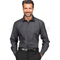 ISACCO CAMICIA NEVADA UNISEX STRETCH LIGHT BLACK JEANS 97% COTTON  3% SPANDEX