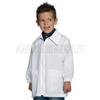 ISACCO BLUSA PINOCCHIO BIANCO 65% POLYESTER  35% COTTON
