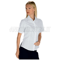 ISACCO CAMICETTA KYOTO M/M  PIQUET BIANCO 65% POLYESTER  35% COTTON