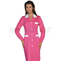 ISACCO CAMICE POSITANO FUXIA+BIANCO 65% POLYESTER  35% COTTON