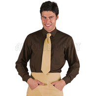 ISACCO CAMICIA UNISEX CACAO 65% POLYESTER  35% COTTON
