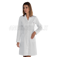 ISACCO CAMICE DONNA VALENCIA SLIM SATIN BIANCO 100% COTTON  SATIN  NO STIRO