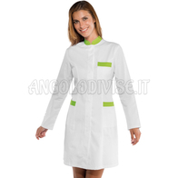 ISACCO CAMICE CATALINA BIANCO + MELA 65% POLYESTER  35% COTTON