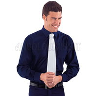 ISACCO CAMICIA UNISEX BLU 65% POLYESTER  35% COTTON