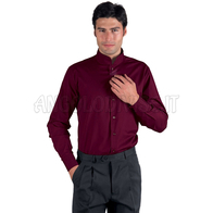 ISACCO CAMICIA UNISEX DUBLINO BORDEAUX 65% POLYESTER  35% COTTON