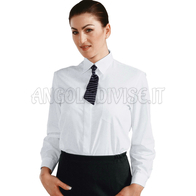 ISACCO CAMICIA DONNA BIANCO 65% POLYESTER  35% COTTON