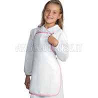 ISACCO BABY PETTORINA BIANCO+ROSA 100 % COTTON