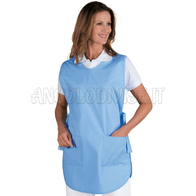 ISACCO PONCHO AZZURRO 65% POLYESTER  35% COTTON