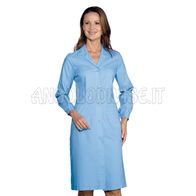 ISACCO CAMICE DONNA AZZURRO 65% POLYESTER  35% COTTON