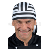 ISACCO BANDANA BIANCO/NERO 100 % COTTON