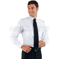 ISACCO CAMICIA PILOTA BIANCO 65% POLYESTER  35% COTTON