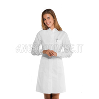 ISACCO CAMICE CATALINA POLSI IN MAGLIA SUPER STRETCH BIANCO 97% COTTON  3% SPANDEX