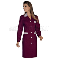 ISACCO CAMICE POSITANO BORDEAUX+R.BORDEAUX 65% POLYESTER  35% COTTON