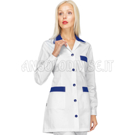 ISACCO CASACCA MARBELLA BIANCO+CINA 65% POLYESTER  35% COTTON
