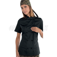 ISACCO GIACCA BLACK LADY M/M 65% POLYESTER  35% COTTON