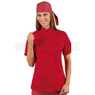 ISACCO GIACCA RED LADY M/M ROSSO 65% POLYESTER  35% COTTON