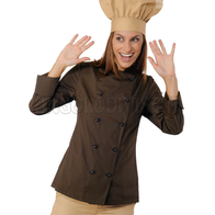 ISACCO GIACCA LADY EXTRA LIGHT CACAO 65% POLYESTER  35% COTTON