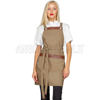 ISACCO GREMBIULE MILFORD ZAFFERANO CORDA 55% POLYESTER 45%COTTON