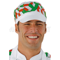 ISACCO CAPPELLO CHARLY CON RETE BIANCO+ITALY 100 % COTTON