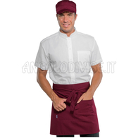 ISACCO GREMBIULE CRETA CM 70X46 BORDEAUX 65% POLYESTER  35% COTTON