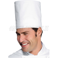 ISACCO CAPPELLO CUOCO ELITE BIANCO 65% POLYESTER  35% COTTON