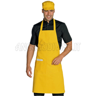 ISACCO GREMBIULE PETTORINA 70X90 GIALLO 65% POLYESTER  35% COTTON